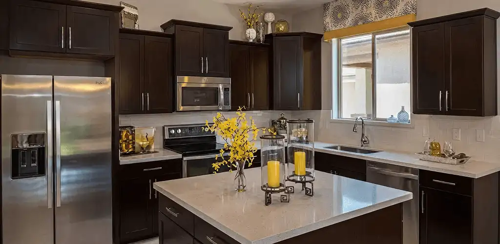 Cabinet painting results with freshly painted kitchen cabinets in Columbia, SC